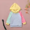 Baby Toddler Colorblock Hooded Pullover 21052801234568303279