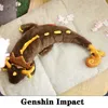 Rock Kral Zhong Li Cosplay Oyunu Genshin Etki Peluş Bebek Anime Projesi Yumuşak Yastık Dolması Oyuncak Çocuklar Hediye Cadılar Bayramı Noel Dragon G0925