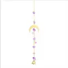 Gros Home Decor Cristaux Sun Catcher Suspendus Prismes Jardin Suncatchers Lune Fenêtre Lumière Arc-En-Ornement pour Mariage Plante Arbre Décoration De Voiture