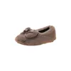 女の子の綿の靴2019冬の新しい子供の赤ちゃんの弓の王女の女の子のベルベットの暖かい靴通気性のある堅い子供の靴x0703