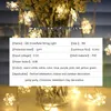 Strings 100LED 220V EU Christmas Garland 10M Battery Flash Snow Flakes LED String Fairy Lights For Party Home Wedding Garden DecorLED