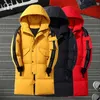 Mężczyźni Harajuku Zima Długie Płaszcze Męskie Streetwear Grube Kurtki Z Długim Rękawem Mężczyzna Hip Hop Parkas Moda Ubrania Płaszcz 4XL 211110