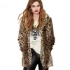 S/4Xl Women Fake Fur Outwears Long Section Mixed Color Winter Autumn Female Fake Fur Overcoat Large Size Fashion Fur Coats J3170 210927