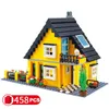 Wange Compatibile City Architecture modello capital building kit block bambini giocattoli bambini mattoni Francia villa villaggio set Q0624