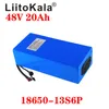 LiitoKala 48V 20ah 18650 13S6P E-Bike-Akku 20A BMS 54,8V Lithium-Batterien für Fahrrad-Elektroroller