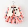 Humor Bear Girl Winter Girls Princess Long-sleeve Dress Party Dresses Clothes Baby Clothing 210312
