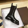 2021 High Top Moda Projektant Krótkie Buty Damskie Buty Klasyczna Skóra Gruba Dno 5 CM Winter Ladies Heel Shoelace Box Rozmiar 35-40