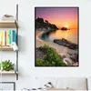 Kolorowanki AZQSD według liczby Sunset Sceneria ręcznie malowana Modern Wall Art Painting według liczb na płótnie ręcznie robiony unikalny prezent 5042463