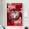 Make Art Not War Pop Bar Posters And Prints Canvas Painting Wall Pictures For Living Room Abstract Decoration Home Decor Obrazy