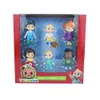 Cocomelon Family Friends 6 Stks Actiefiguren Pack Jojo Family Personages Pop Speelgoed kenmerken JJ Jongen Cody Nina Yoyo TomTom Collection Models Cake Ornaments G6004CZ