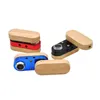 Mini Portable Wooden Folding Pipes Exquisite 360 Degree Rotating Metal Pipe Household Smoking Accessories