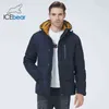 Casaco de inverno com capuz jaqueta grande bolso masculino casaco elegante marca marca mwd21801i 211214