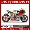 Corpo iniezione per Aprilia RSV4 RSV-1000 RSV 1000 R RSV1000R 39No.18 RSV1000 R RR 09 10 11 12 13 14 15 RSV1000RR 2009 2010 2011 2012 2013 2014 2015 Carenatura argento lucido