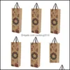 Подарочные мероприятия праздничные поставки дома Gardengift Wrap 6pcs Kraft Paper Boill Butle Butle Sags.