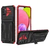 Military Grade Slide Wallet Card Slot Cases Armor Shockproof Stand For Samsung S23 Ultra Plus A04 A04S A04E A14 A24 A34 A54 A13 A23 A33 A53 A73 A12 A22 A32 A52 A72 A03S A03