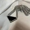 Tasarımcı Kadınlar İçin Gümüş Kolyeler Mücevher Mens Üçgen Kolye Lüks Mektuplar Moda Love P Kolye Markaları Zincir Bağlantısı 2202187434097