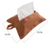 Tissue Boxes & Napkins Box Cover Cloth Hang Ramie Cotton Soft Comfortable Rectangle Fabric Durable For Home Office Car Kitchen Accessories