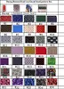 2021Fashion 80 + mönster Mäns satin Durags Bandana Turban Parykar Män Silky Durag Headwear Headband Pirathatt Hårtillbehör