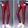 Mode Glänzende Hohe Taille Ente Unten Hosen Frauen Winter Schnee Tragen Übergroße Baumwolle Hosen Casual Dicke Warme Leggings 211124