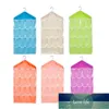 Grids Foldable Wardrobe Hanging Bags Container Clothing Underwear Bras Socks Ties Hanger Shoes Storage Bag Drop