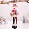 NEWCHRISMAS DÉCORATIONS Ornements d'arbre de Noël Doll Santa Claus Elk Plaid suspendu Lle11015