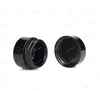 UV Protection Full Black 5ml Glass Cream Jars Bottle Wax Dab Dry Herb Concentrate Container wholesale