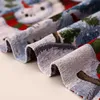 Christmas Decoration Linen Printed Table Flag cloth Placemat Decorations For Home Runner Flags 210708