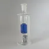 DHL LED Glowing Mini Glass Bong Hookah 10mm Joint Smoking Tobacco Dry Herb Perc Water Bongs Bubbler Percolator Oil Dab Rigs