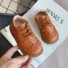 Printemps automne enfants chaussures en cuir pour garçons filles décontracté enfants fond souple en plein air bébé baskets 220225