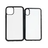 Lege Cellphone Case Sublimatie TPU PC Telefoon Gevallen voor iPhone 12 11 Pro Max SE 13 X XR XS met aluminium inzetstukken