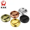 KAK Hidden Door Locks Stainless Steel Handle Recessed Invisible Keyless Mechanical Outdoor Lock For Fire Proof Home Hardware255t