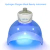 LED Therapy Therapy Hydrogen Oxygen Mask PDT Photon Facial Care Care Beauty Machine مضادة للشيخوخة إزالة التجاعيد