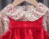 2021 frühling Infant Baby Mädchen Kleidung Sets Casual Langarm Druck Hemd Kleid 2 teile/los Baby Outfits Kleinkind Mädchen Kleidung q0716