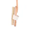 Wooden Oval Bath Brush Wood Long Handle Soft Bristle Body Brushes Bathing Shower Back Spa Scrubber Bathrooms Washing Supplies BH5292 TYJ