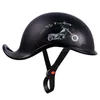 Casque de Moto Vintage Casco Moto équitation Moto ouvert demi visage rétro demi casque Motobiker course Chopper motard unisexe