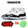 Cement Cool Grey 11s basketball shoes for mens womens jumpman 11 Cherry Midnight Navy Cap And Gown Concord UNC men trainers sneakers