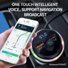 Car Bluetooth FM Modulator FM Radio Atmosphere Light Dual USB Car Charger Car Kit Handsfree Wireless Aux Audio FM Transmiter