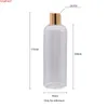300 ml x 12 Gold Aluminium Cap recipientes de shampoo de pet shampoo de tamanho grande de tamanho plástico de tamanho de sabão líquido Gel em recipiente8359194