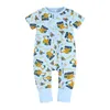 Babyspielanzug für Neugeborene, Overall, Baby, Mädchen, Jungen, Kleidung, Baumwolle, weich, kurzärmelig, Pyjama, Body