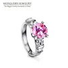 Bröllopsringar Neoglory Cubic Zircon Stone Engagement for Women Fashion Jewelry 2021 Brand QC4