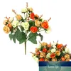Romantique 21 têtes artificielle Rose fleurs chambre décor femme cadeau bricolage fausses fleurs soie fête décoration pour le nouvel an