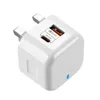 Chargeur mural USB C 20W réel CE Type C PD et QC 3 charge rapide pour iPhone prise EU US chargeur USB avec QC 3.0 pour tous les chargeurs de téléphone