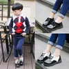 2021 New Spring Summer Autumn Kids Shoes For Boys Girls British Style Children's Casual Sneakers PU Leather Fashion Shoes Hot G1210