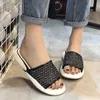 Rimocy Frauen Casual verdicken Plattform Hausschuhe Sommer aushöhlen Mesh Strand Flip Flops Frau flachen Boden offene Zehen Outdoor Rutschen 210528