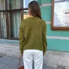 Gigogou Solta Mulheres Oversized Camisola O Pescoço Cashmere Thmere Pullovers Top Out Outono Winter Jumpers Euro Casual Twist Warm 210914