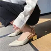Femmes en cuir véritable slingback slip-on sandales plates d'été noeud papillon bout pointu dames élégantes chaussures habillées chaussures pour femmes