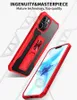 Bracket Shockproof Acrylic Armor Phone Cases For iPhone 12 11 Pro Max XR XS 6 7 8 Plus With Stand Holder