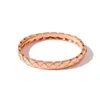 Classical Crush Bangle Yellow Gold Wide Narrow Design No Stone Cuff Bracelet Color For Women Jewelry 210918