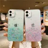 Cancelle di telefono glitter Clear per iPhone 13 12 mini 11 pro xs max xr x 7 8 più gradiente di se rainbow coque3268900