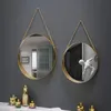 round mirror bathroom